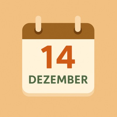 Historischer Kalender – 14. Dezember